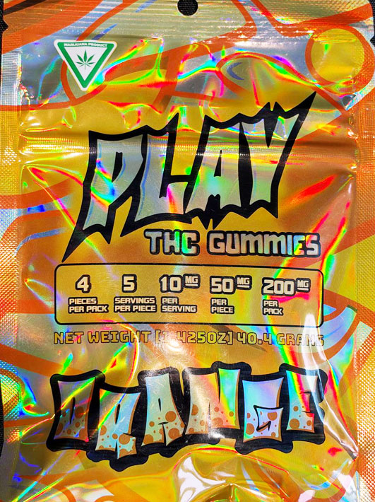 PLAY THC Gummies — Orange