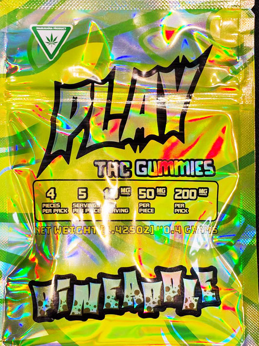 PLAY THC Gummies — Pineapple