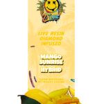 3Grams Mango sunrise THC Diamonds infused 420 treez Organic Vape